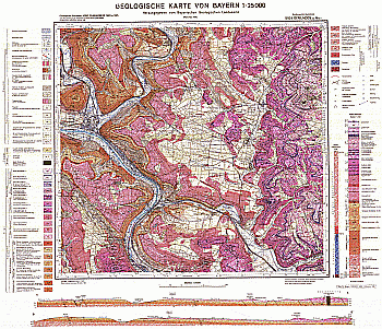 Produktbild 1 für den Artikel: Geologische Karte 1:25 000 5924 Gemünden a. Main