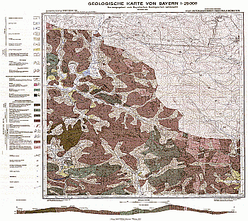 Produktbild 1 für den Artikel: Geologische Karte 1:25 000 6542/6642 Untergrafenried/Waldmünchen