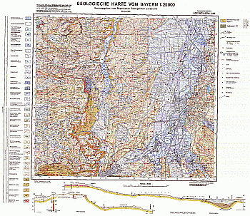 Produktbild 1 für den Artikel: Geologische Karte 1:25 000 8132 Weilheim i. OB.