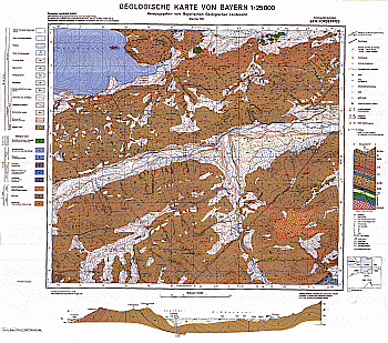 Produktbild 1 für den Artikel: Geologische Karte 1:25 000 8434 Vorderriß