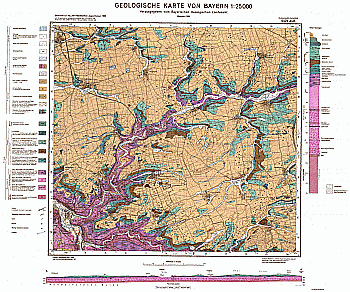 Produktbild 1 für den Artikel: Geologische Karte 1:25 000 6426 Aub