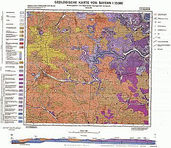 Produktbild 1 für den Artikel: Geologische Karte 1:25 000 7131 Monheim