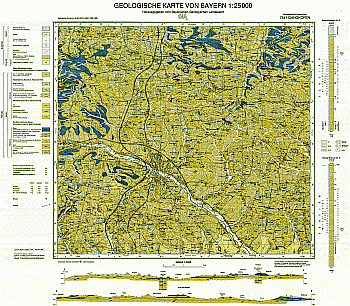 Produktbild 1 für den Artikel: Geologische Karte 1:25 000 7541 Gangkofen