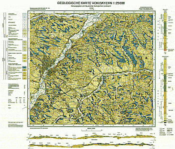 Produktbild 1 für den Artikel: Geologische Karte 1:25 000 7540 Vilsbiburg