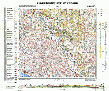 Produktbild 1 für den Artikel: Geologische Karte 1:25 000 8041 Traunreut