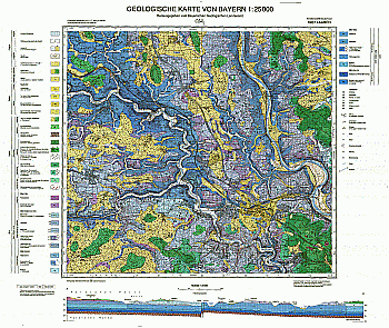 Produktbild 1 für den Artikel: Geologische Karte 1:25 000 6937 Laaber