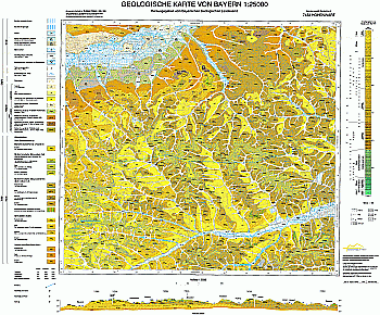 Produktbild 1 für den Artikel: Geologische Karte 1:25 000 7434 Hohenwart