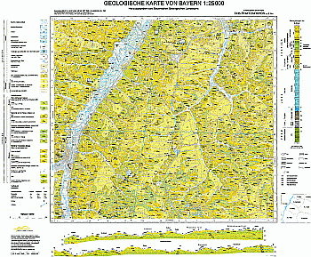 Produktbild 1 für den Artikel: Geologische Karte 1:25 000 7435 Pfaffenhofen a.d. Ilm