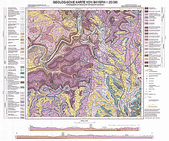 Produktbild 1 für den Artikel: Geologische Karte 1:25 000 5826 Bad Kissingen Süd