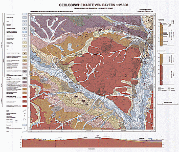 Produktbild 1 für den Artikel: Geologische Karte 1:25 000 6338 Weiden