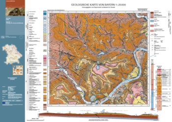 Produktbild 1 für den Artikel: Geologische Karte 1:25 000 5923 Rieneck