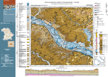 Produktbild 1 für den Artikel: Geologische Karte 1:25 000 6030 Eltmann