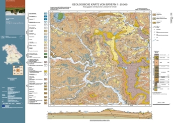 Produktbild 1 für den Artikel: Geologische Karte 1:25 000 5830 Pfarrweißach