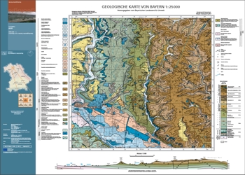 Produktbild 1 für den Artikel: Geologische Karte 1:25 000 5929 Haßfurt