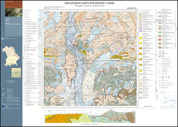 Produktbild 1 für den Artikel: Geologische Karte 1:25 000 8235 Bad Tölz