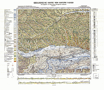 Produktbild 1 für den Artikel: Geologische Karte 1:50 000 L7740 Mühldorf a. Inn