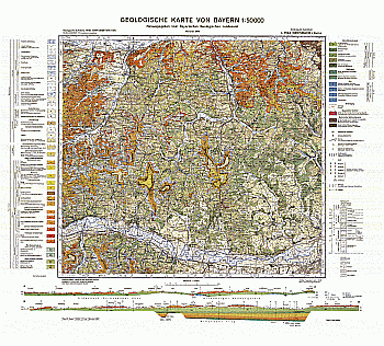 Produktbild 1 für den Artikel: Geologische Karte 1:50 000 L7544 Griesbach i. Rottal