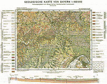 Produktbild 1 für den Artikel: Geologische Karte m. Erläuterung 1:100 000 510 Schweinfurt