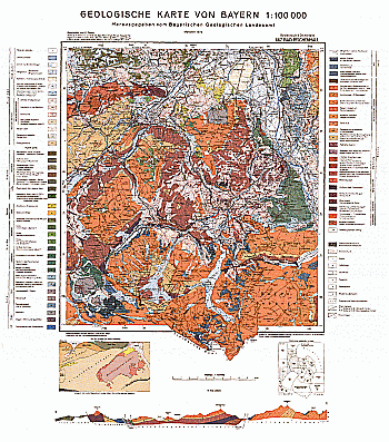 Produktbild 1 für den Artikel: Geologische Übersichtskarte 1:100 000 667 Bad Reichenhall