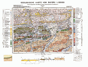 Produktbild 1 für den Artikel: Geologische Übersichtskarte 1:100 000 663 Murnau