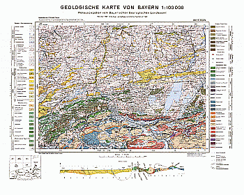 Produktbild 1 für den Artikel: Geologische Übersichtskarte 1:100 000 662 Füssen