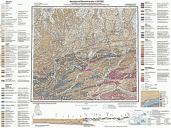 Produktbild 1 für den Artikel: Geologische Übersichtskarte 1:200 000 CC8726 Kempten