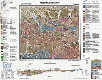 Produktbild 1 für den Artikel: Geologische Übersichtskarte 1:200 000 CC8742 Bad Reichenhall