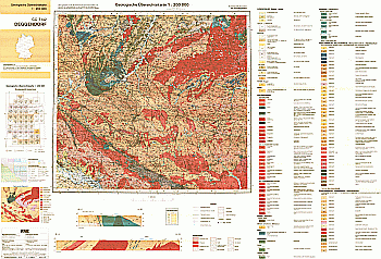 Produktbild 1 für den Artikel: Geologische Übersichtskarte 1:200 000 CC7142 Deggendorf