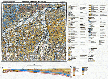 Produktbild 1 für den Artikel: Geologische Übersichtskarte 1:200 000 CC7926 Augsburg