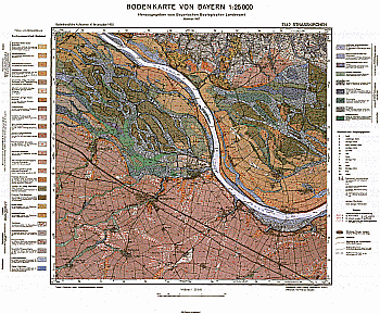 Produktbild 1 für den Artikel: Bodenkarte m. Erläuterung 1:25 000 7142 Straßkirchen
