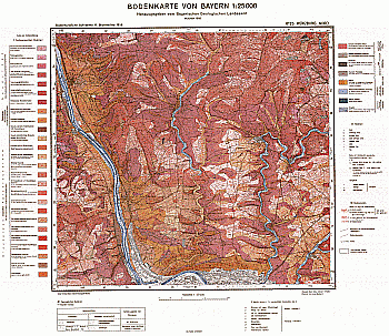 Produktbild 1 für den Artikel: Bodenkarte m. Erläuterung 1:25 000 6125 Würzburg Nord