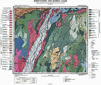 Produktbild 1 für den Artikel: Bodenkarte m. Erläuterung 1:25 000 7636 Freising Süd