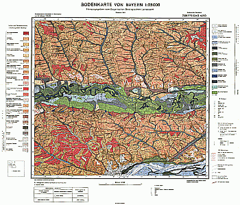 Produktbild 1 für den Artikel: Bodenkarte m. Erläuterung 1:25 000 7536 Freising Nord