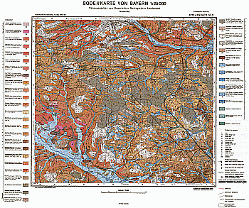 Produktbild 1 für den Artikel: Bodenkarte m. Erläuterung 1:25 000 6729 Ansbach Süd