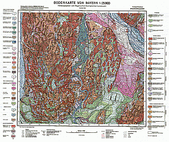 Produktbild 1 für den Artikel: Bodenkarte m. Erläuterung 1:25 000 8134 Königsdorf