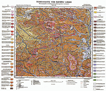 Produktbild 1 für den Artikel: Bodenkarte m. Erläuterung 1:25 000 6833 Hilpoltstein