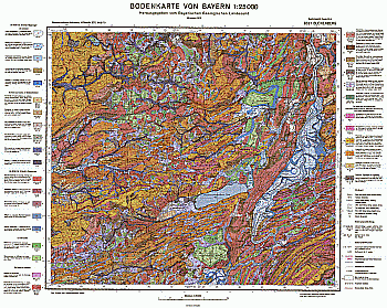 Produktbild 1 für den Artikel: Bodenkarte m. Erläuterung 1:25 000 8327 Buchenberg