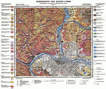 Produktbild 1 für den Artikel: Bodenkarte m. Erläuterung 1:25 000 6938 Regensburg