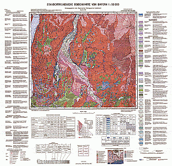 Produktbild 1 für den Artikel: Standortkundliche Bodenkarte 1:50 000 L8134 Wolfratshausen