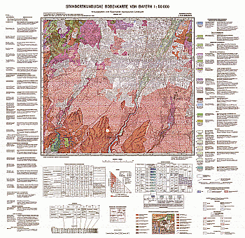Produktbild 1 für den Artikel: Standortkundliche Bodenkarte 1:50 000 L7934 München