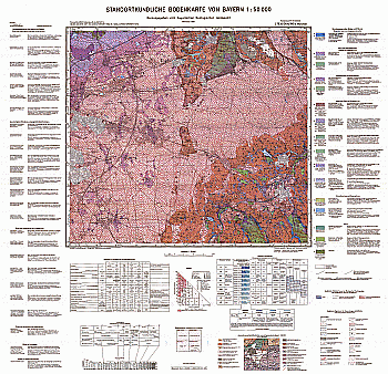 Produktbild 1 für den Artikel: Standortkundliche Bodenkarte 1:50 000 L7936 Grafing b. München