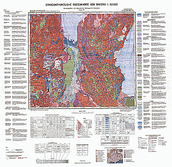 Produktbild 1 für den Artikel: Standortkundliche Bodenkarte 1:50 000 L8132 Weilheim i. OB