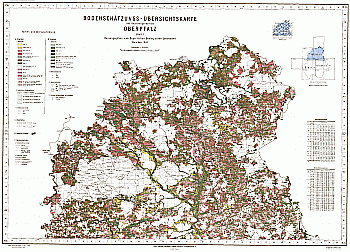 Produktbild 1 für den Artikel: Bodenschätzungs-Übersichtskarte 1:100 000 Regierungsbezirk Oberpfalz Blatt I