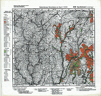 Produktbild 1 für den Artikel: Bodenschätzungskarte 1:25 000 5533 Spechtsbrunn (Langenau)