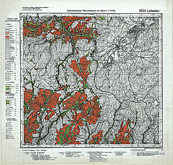 Produktbild 1 für den Artikel: Bodenschätzungskarte 1:25 000 5534 Lehesten