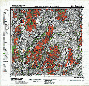 Produktbild 1 für den Artikel: Bodenschätzungskarte 1:25 000 5634 Teuschnitz