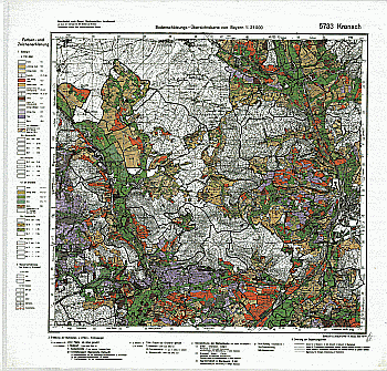 Produktbild 1 für den Artikel: Bodenschätzungskarte 1:25 000 5733 Kronach