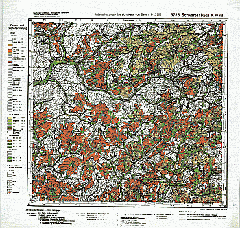 Produktbild 1 für den Artikel: Bodenschätzungskarte 1:25 000 5735 Schwarzenbach a.W.