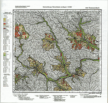 Produktbild 1 für den Artikel: Bodenschätzungskarte 1:25 000 5922 Frammersbach