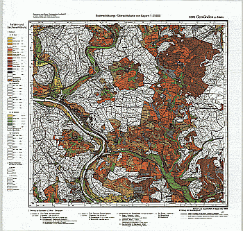 Produktbild 1 für den Artikel: Bodenschätzungskarte 1:25 000 5924 Gemünden a. Main